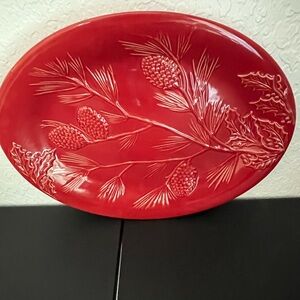 Lenox Home for the Holidays Rustic Berry NIB Limited Ed 16 inch Platter VTG